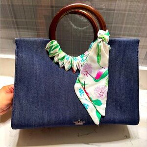 ♠️kate spade Ridgefield Street Katarina Denim Satchel